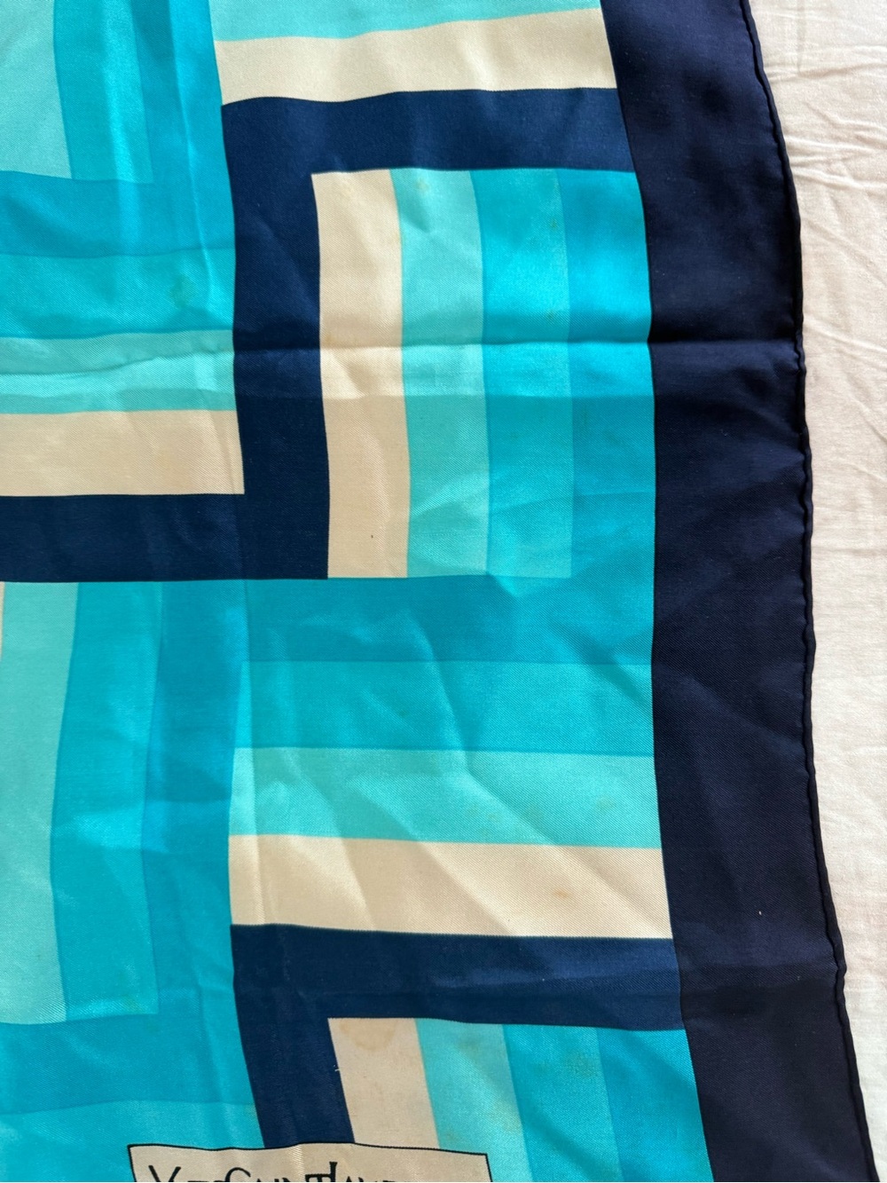 Yves Saint Laurent Silk Scarf - Picture 4 of 13